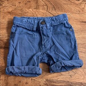 H&M Blue Casual Shorts with Rolled Cuffs